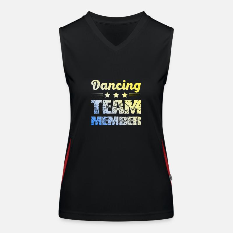 Dancing Team Funktionelles Kontrast-Tank Top für Frauen