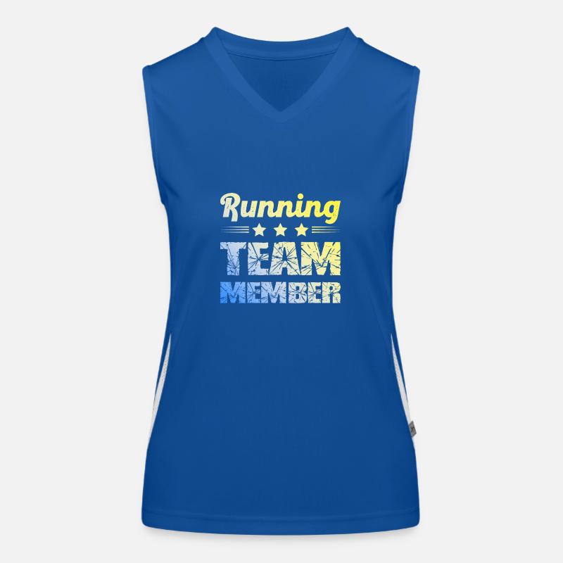 Équipe de course Débardeur respirant contrasté Femme