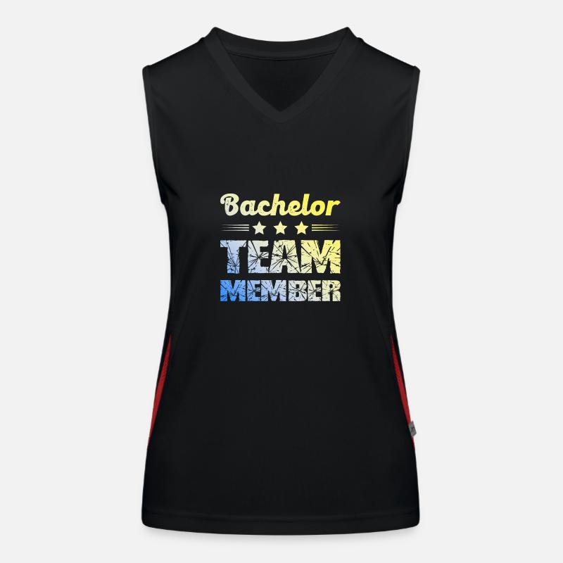 Bachelor Team Funktionelles Kontrast-Tank Top für Frauen
