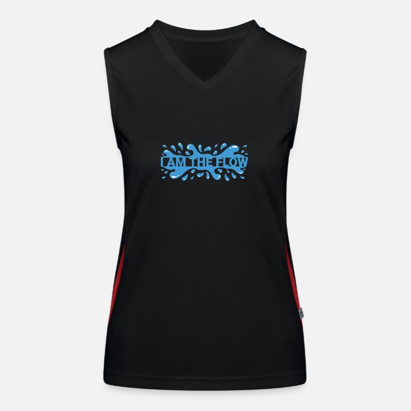 Ich bin der Fluss - Ich bin der Fluss Funktionelles Kontrast-Tank Top für Frauen