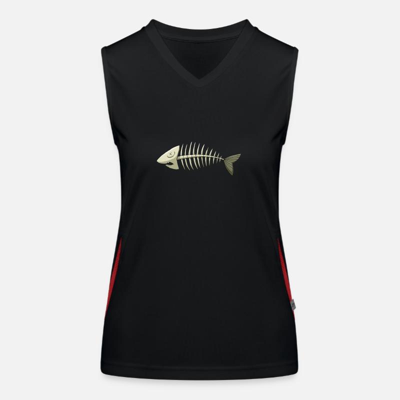 fischgräte Funktionelles Kontrast-Tank Top für Frauen