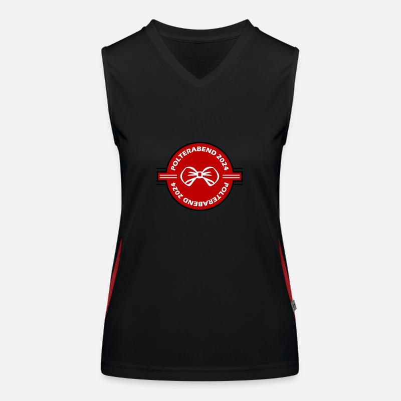 Polterabend 2024 Funktionelles Kontrast-Tank Top für Frauen
