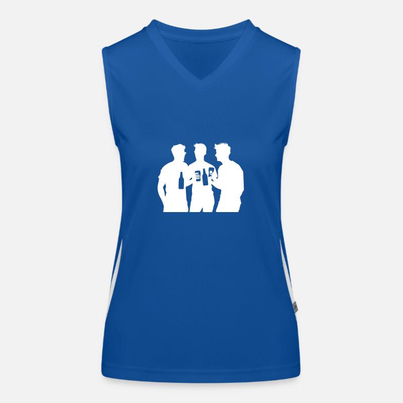 Team Bier Mannschaft Funktionelles Kontrast-Tank Top für Frauen