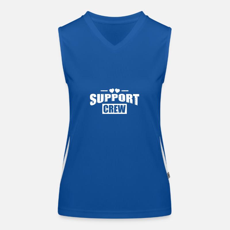 Support Crew Herz Funktionelles Kontrast-Tank Top für Frauen