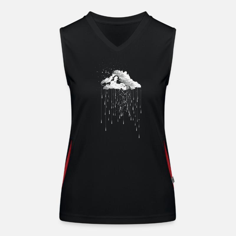 Nuages de pluie Débardeur respirant contrasté Femme