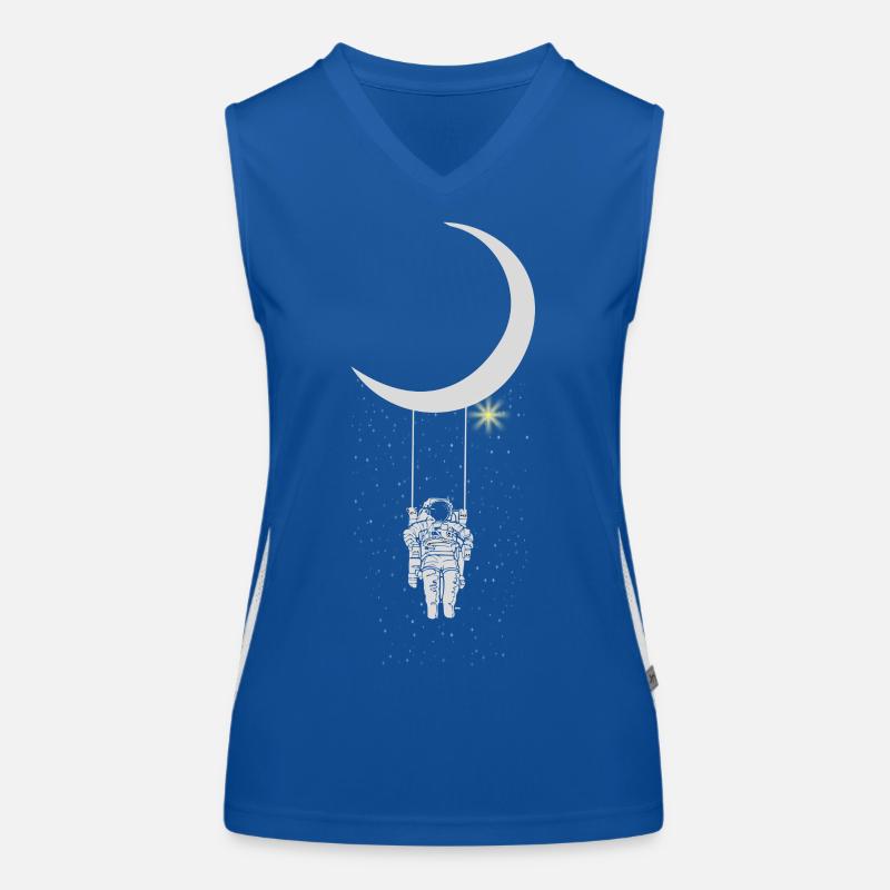 Astronaut Funktionelles Kontrast-Tank Top für Frauen