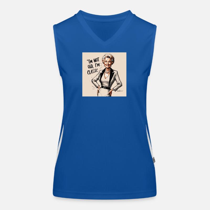 Ich bin nicht alt ich bin ein Klassiker Funktionelles Kontrast-Tank Top für Frauen