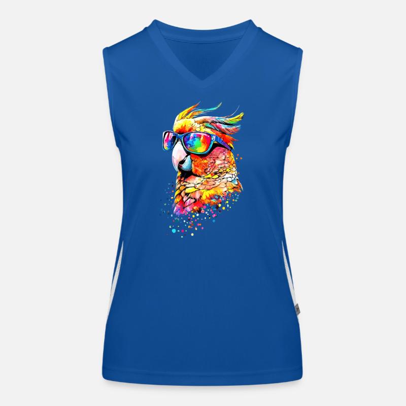 Parrot Macaw Parakeet Cockatoo Lover Parrots Women's Functional Contrast Tank Top