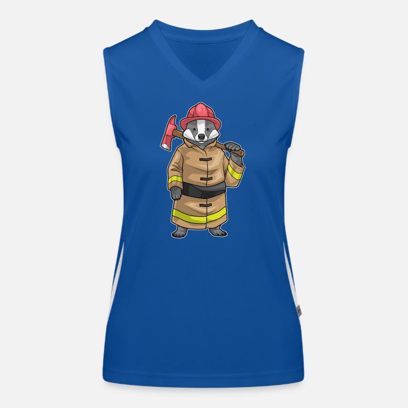 Badger Pompier Hache Brigade de pompiers Débardeur respirant contrasté Femme