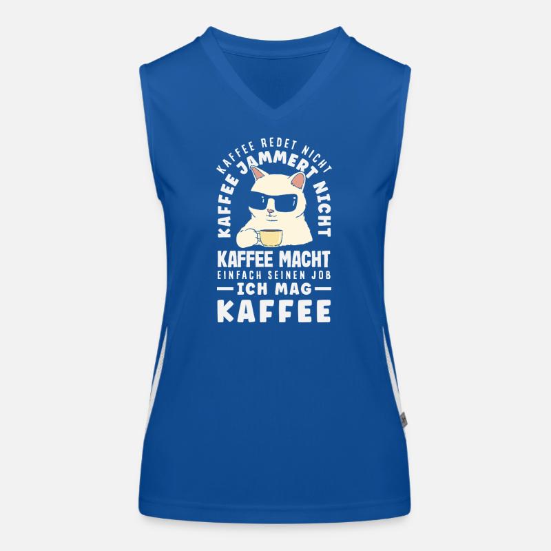 Le café ne parle pas, j’aime le café Débardeur respirant contrasté Femme