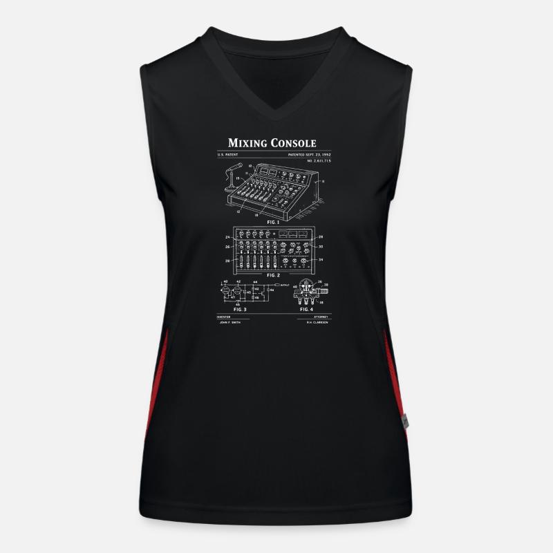 Blueprint Mixing Console Women's Functional Contrast Tank Top