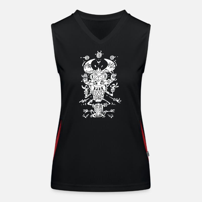demon1 Funktionelles Kontrast-Tank Top für Frauen