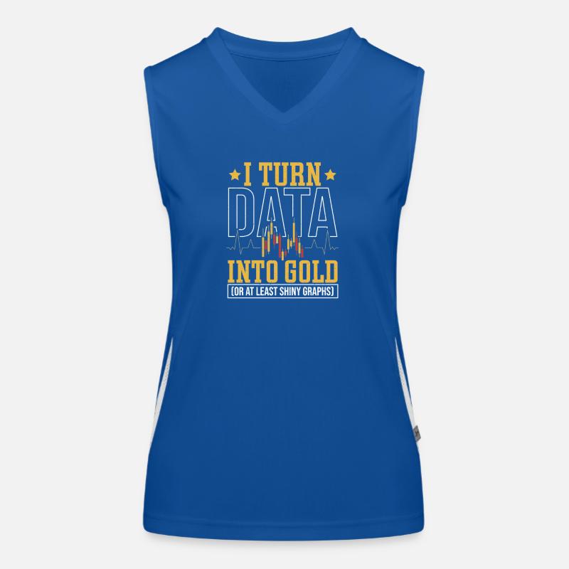 Statistik Datenverarbeitung Data Science Funktionelles Kontrast-Tank Top für Frauen