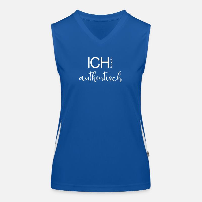 ICH bin echt authentisch. Funktionelles Kontrast-Tank Top für Frauen