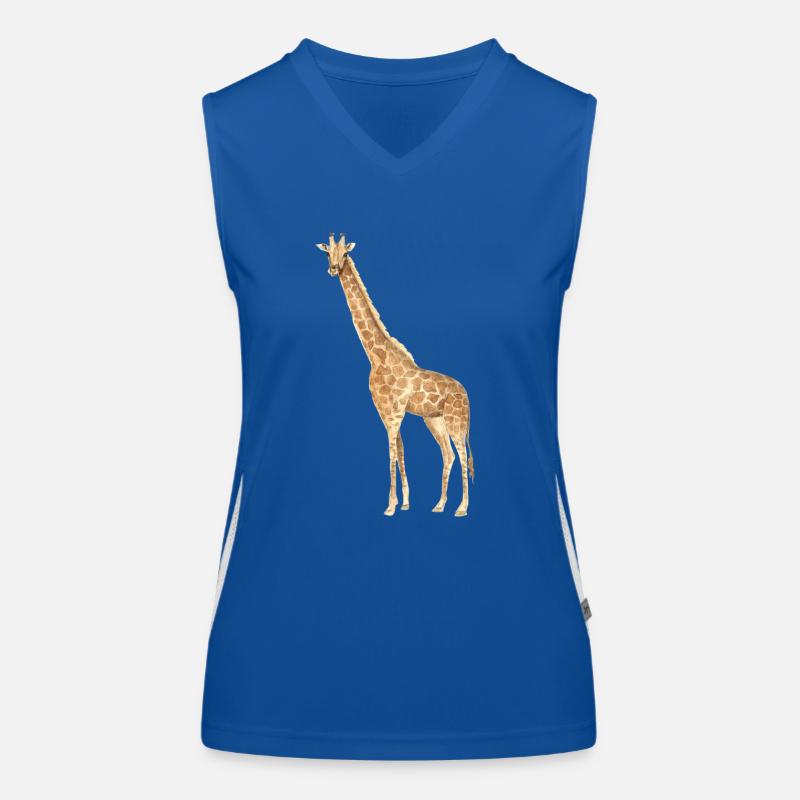 Giraffe Funktionelles Kontrast-Tank Top für Frauen