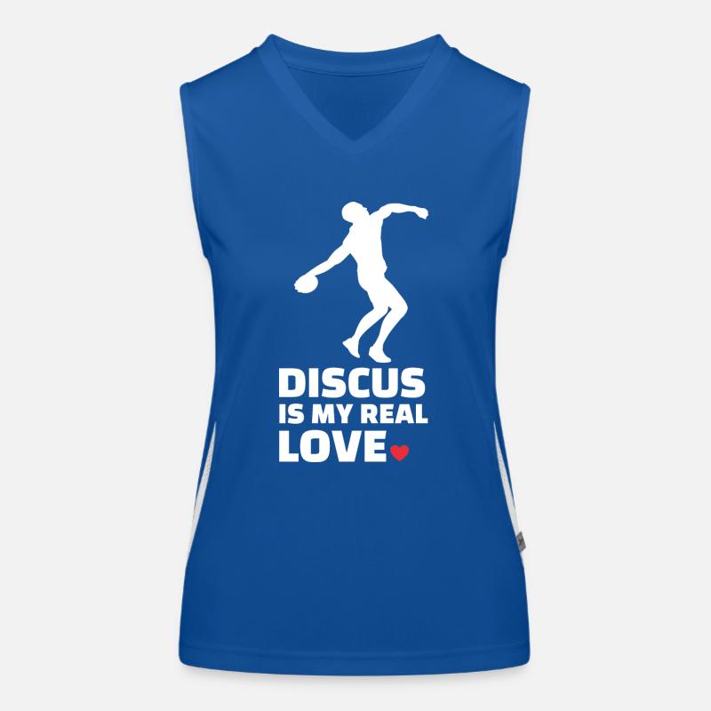 Diskus Funktionelles Kontrast-Tank Top für Frauen