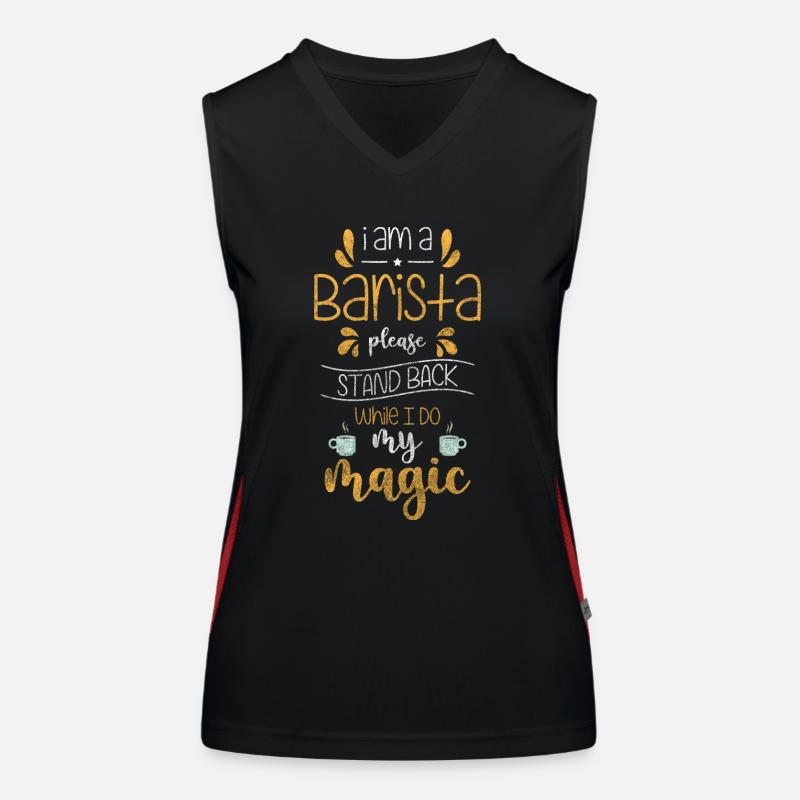 Bartender portafilter espresso Women's Functional Contrast Tank Top