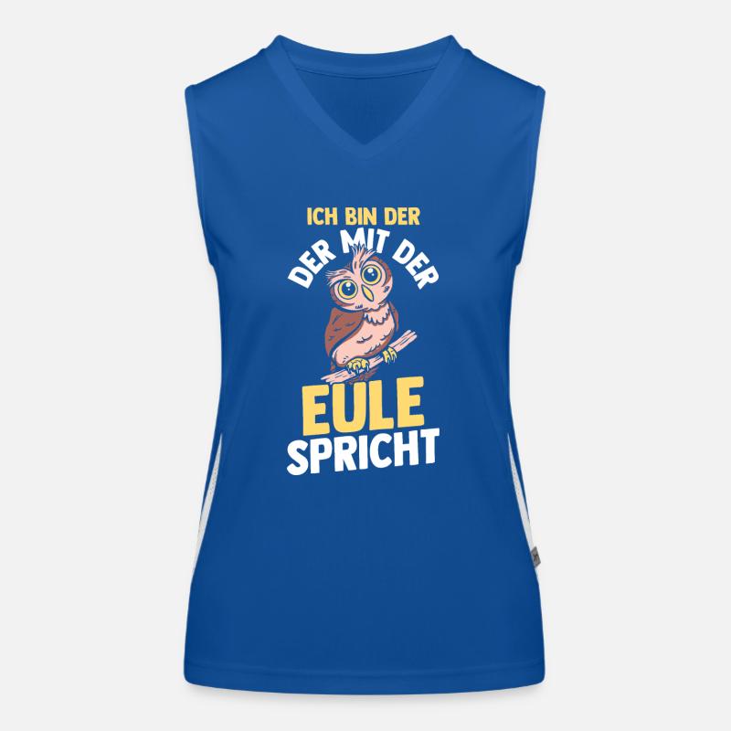 Eulen Funktionelles Kontrast-Tank Top für Frauen