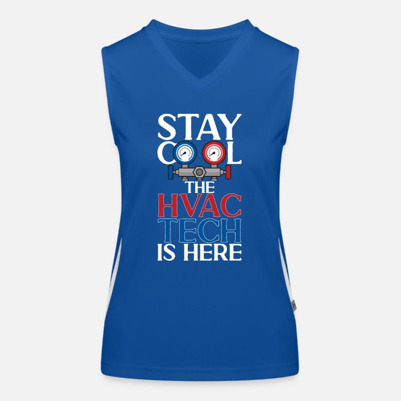 Chauffage, Climatisation, Ventilation, Technicien Débardeur respirant contrasté Femme