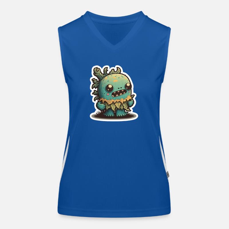 Halloween Cactus Monster Women's Functional Contrast Tank Top
