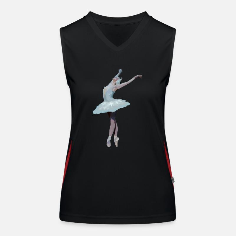 Danseuse classique Débardeur respirant contrasté Femme