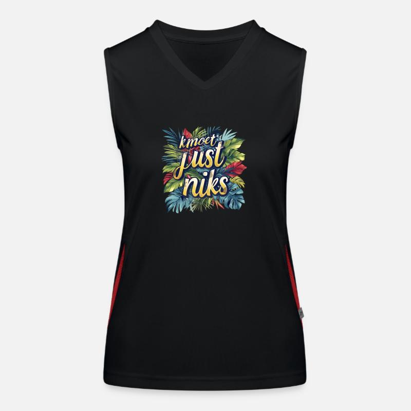 Sie müssen einfach nichts tun. Feder. Antwerpener Dialekt-Hemden Funktionelles Kontrast-Tank Top für Frauen