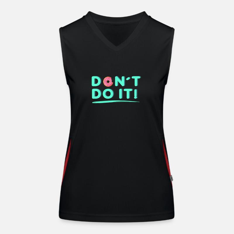 Donut do it Funktionelles Kontrast-Tank Top für Frauen