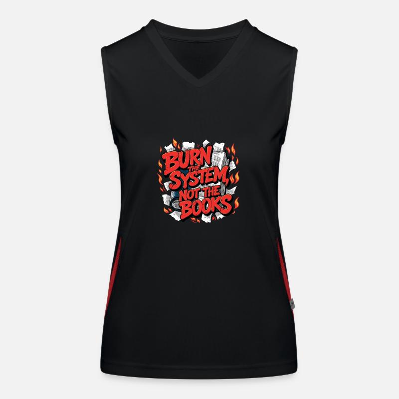 Brûler le système Débardeur respirant contrasté Femme