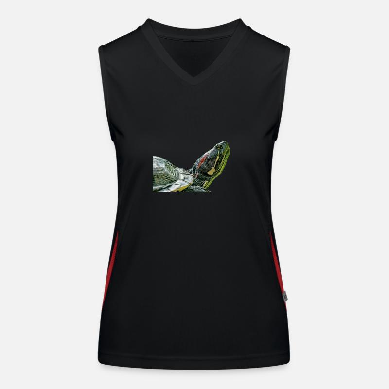 turtle schildkroete Funktionelles Kontrast-Tank Top für Frauen