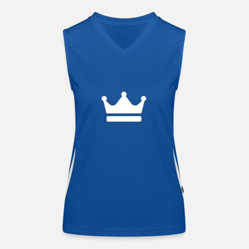 Krone Funktionelles Kontrast-Tank Top für Frauen