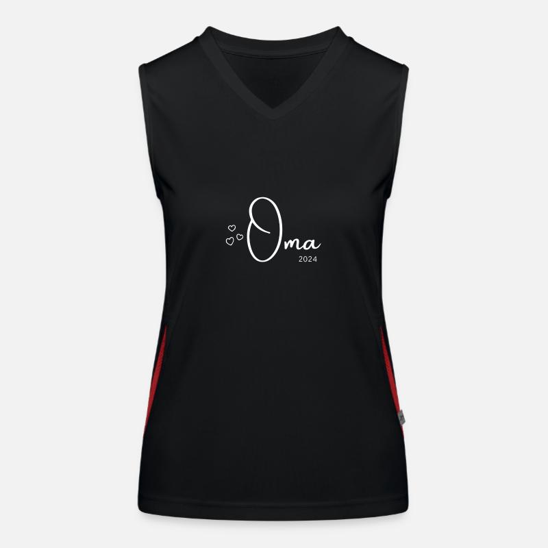 Oma 2024 Funktionelles Kontrast-Tank Top für Frauen