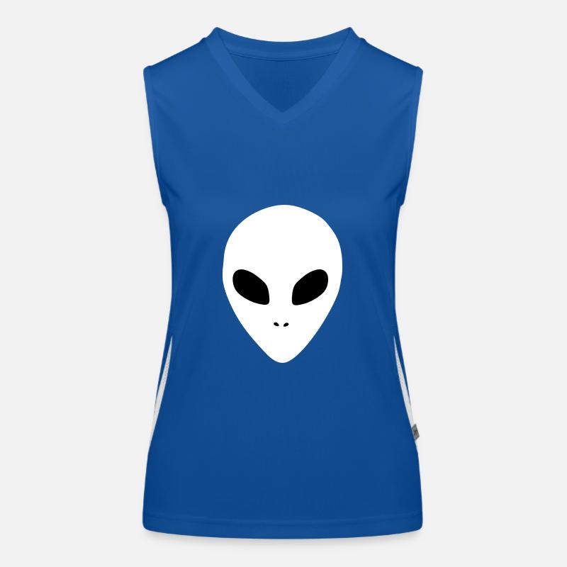 Aliens Alien Head Women's Functional Contrast Tank Top