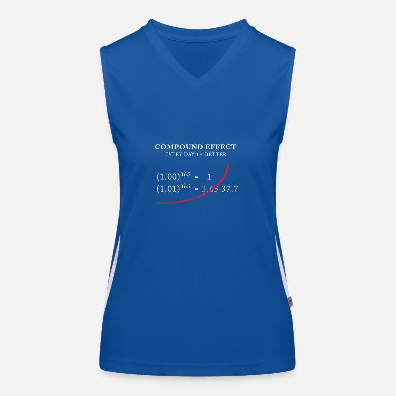 Compound Effect – Jeden Tag 1% besser Funktionelles Kontrast-Tank Top für Frauen