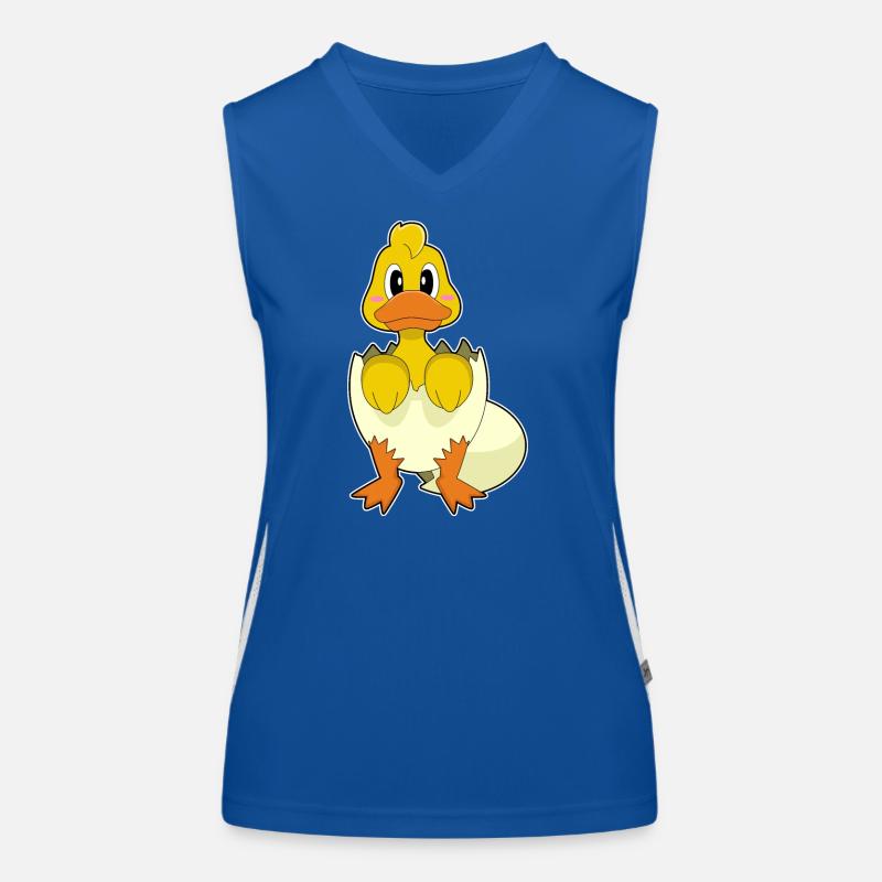 Ente Eierschale Funktionelles Kontrast-Tank Top für Frauen