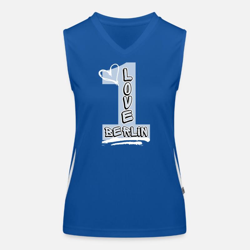 One love Berlin Funktionelles Kontrast-Tank Top für Frauen