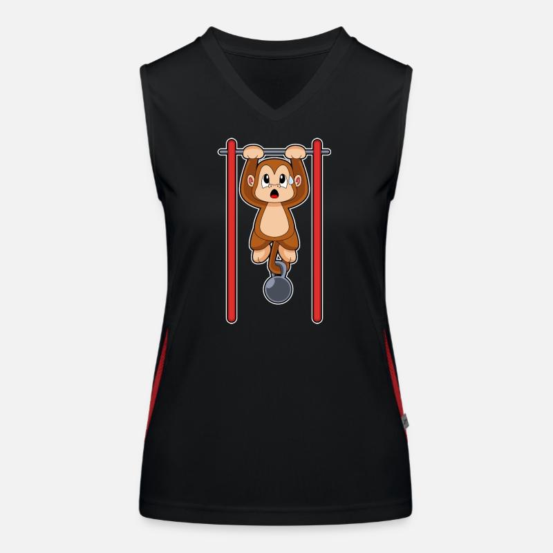 Monkey Bodybuilder Pull-ups Bodybuilding Women's Functional Contrast Tank Top
