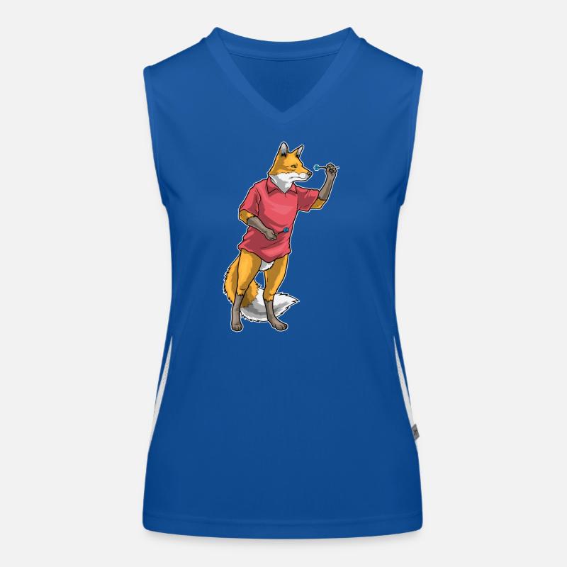 Fuchs Dart Dartpfeil Funktionelles Kontrast-Tank Top für Frauen