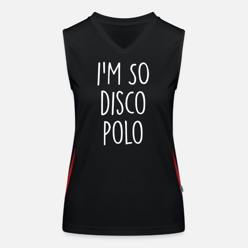 Disco Polo Débardeur respirant contrasté Femme