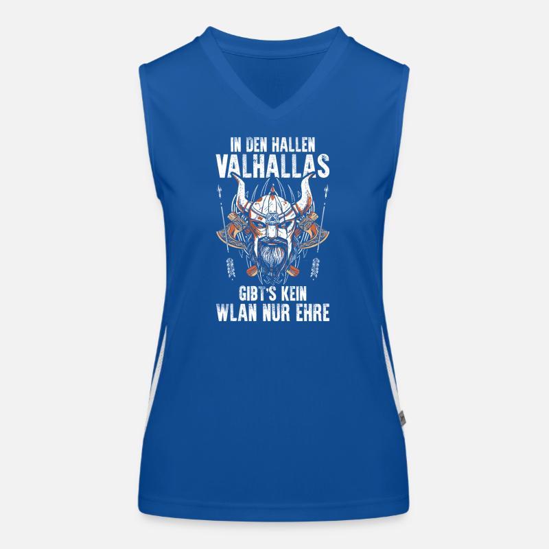 Mittelalter Schildwall Mittelaltermarkt Wikinger Funktionelles Kontrast-Tank Top für Frauen