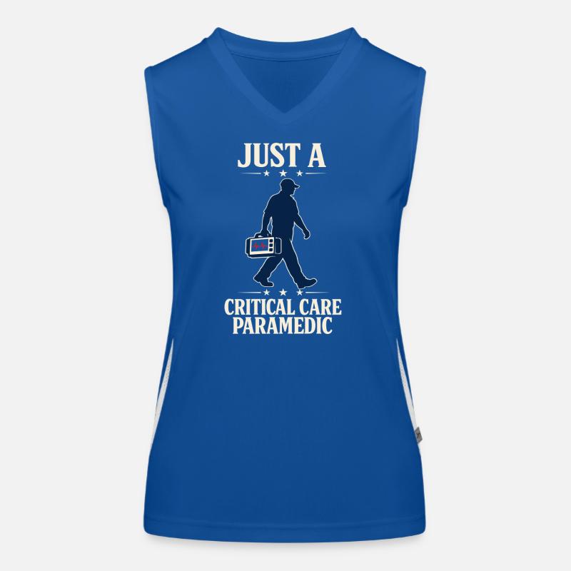 Intensive Care Paramedic Advanced EMT as Identity Women's Functional Contrast Tank Top