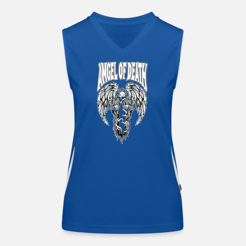 Todesengel Gotik-Emblem Funktionelles Kontrast-Tank Top für Frauen