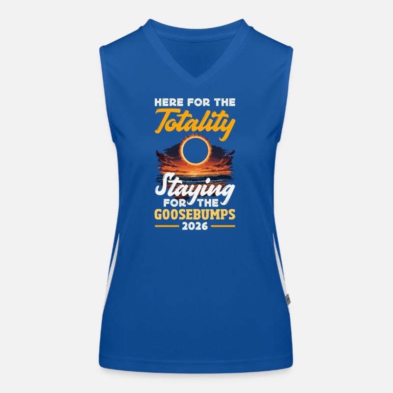 Éclipse solaire 2026, 12 août Débardeur respirant contrasté Femme