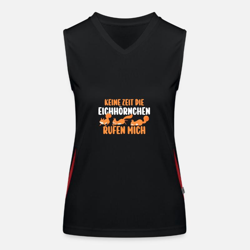 Eichhörnchen Funktionelles Kontrast-Tank Top für Frauen