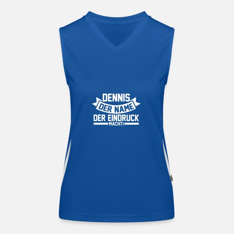 First name Dennis Women's Functional Contrast Tank Top