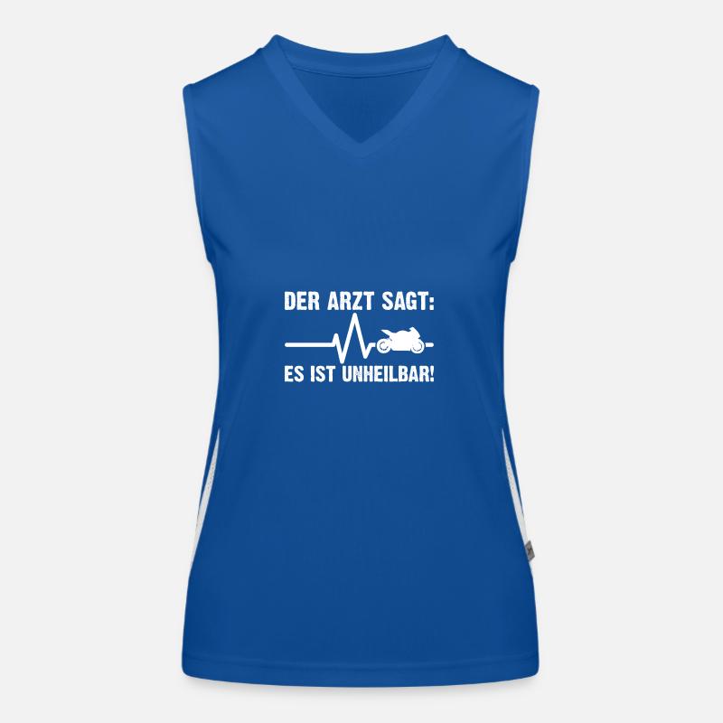 Biker Motorradfahrer Motorrad Funktionelles Kontrast-Tank Top für Frauen