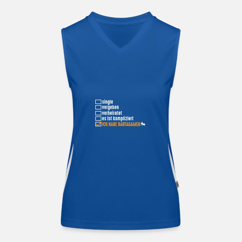 Reptilien Bartagame Bartagamen Funktionelles Kontrast-Tank Top für Frauen