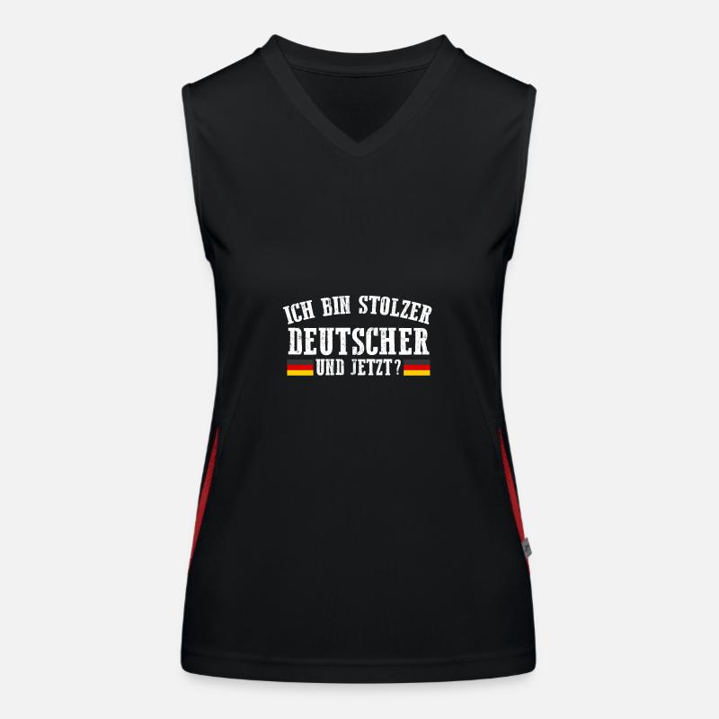German German Germany Women's Functional Contrast Tank Top