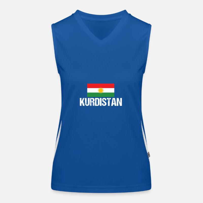Kurden Kurdistan Funktionelles Kontrast-Tank Top für Frauen