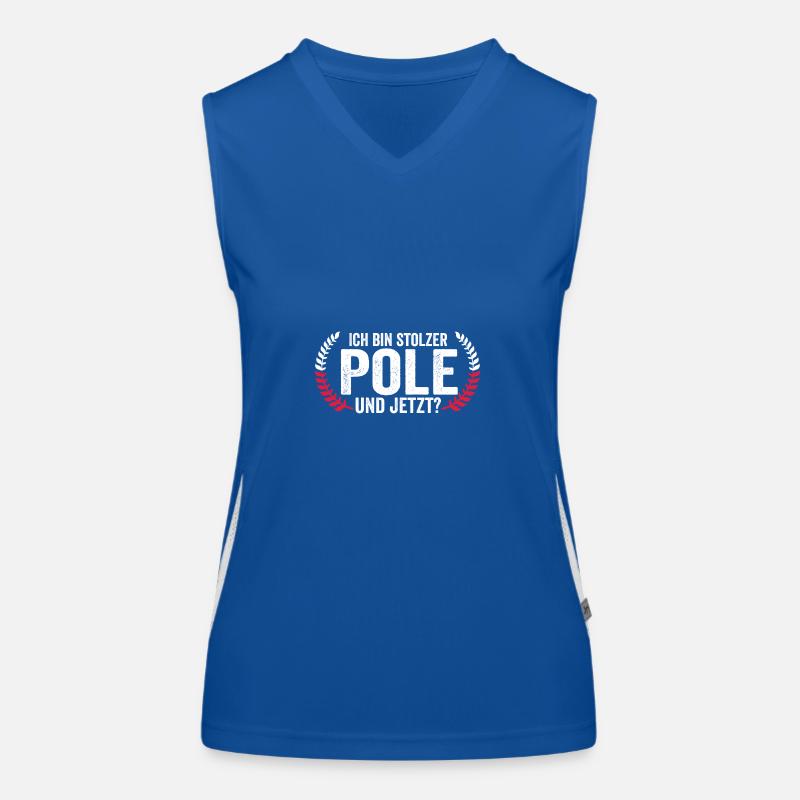 Pole Polnisch Polen Funktionelles Kontrast-Tank Top für Frauen