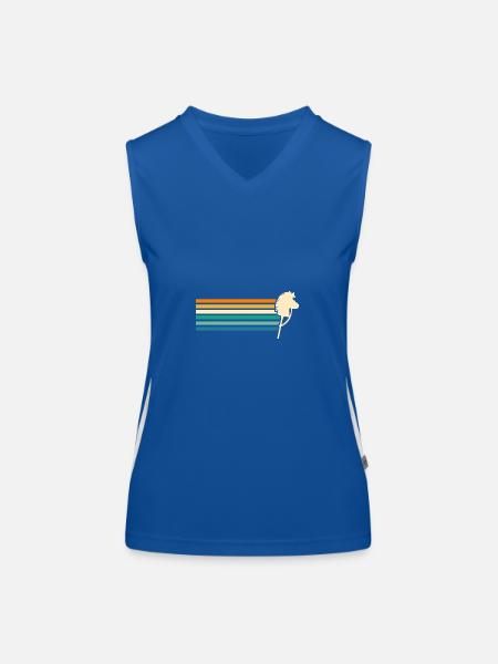 Steckenpferd Hobby Horsing - Funktionelles Kontrast-Tank Top für Frauen - Royal/Weiß - Vorne